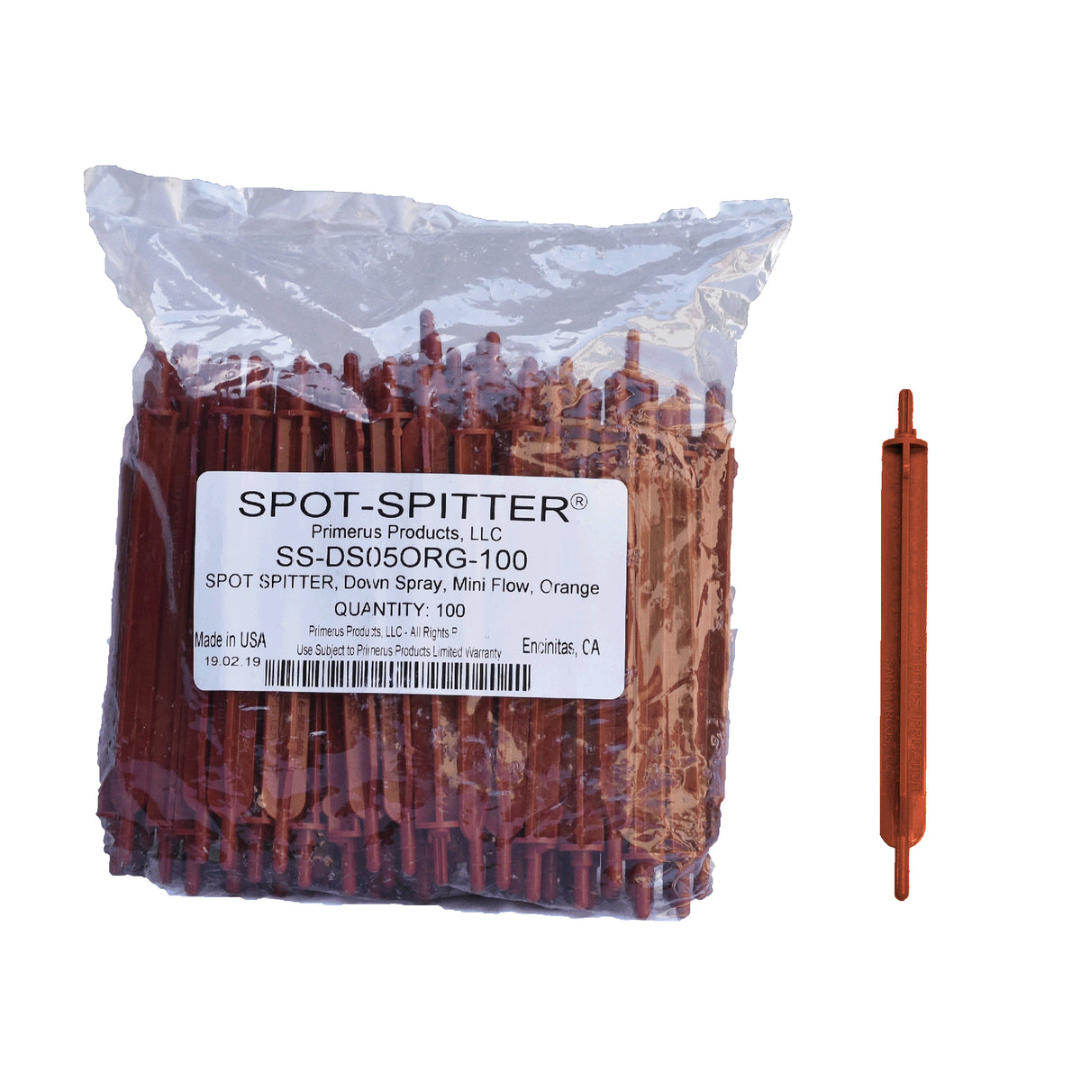 Spot-Spitter bag 100, Downspray, orange (Terra Cotta) mini flow