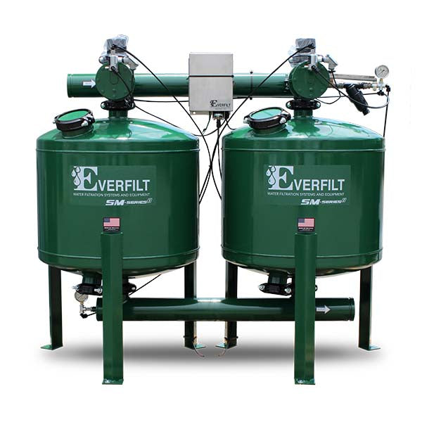 Everfilt Semi-Automatic Sand Media Filter System, Carbon Steel, 2x18"